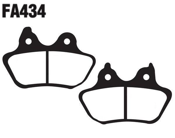 EBC Fa434V Fa Series Vee Disc Pad Set Rear (8601511) For Harley-Davidson Softail