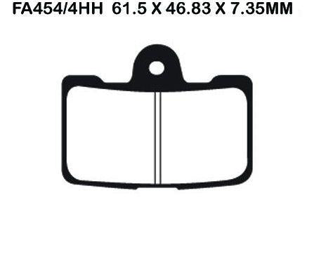 EBC Fa454/4Hh Double-H Sintered Disc Pad Set