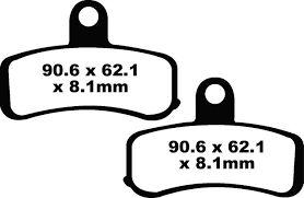 EBC Fa457Hh Double-H Sintered Disc Pad Set Front (8601534) For Hd Dyna/Softail/S Series