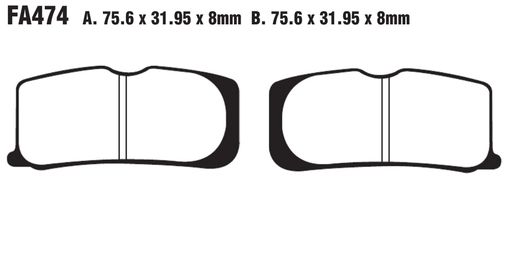 EBC Fa474 Fa Series Disc Pad Set