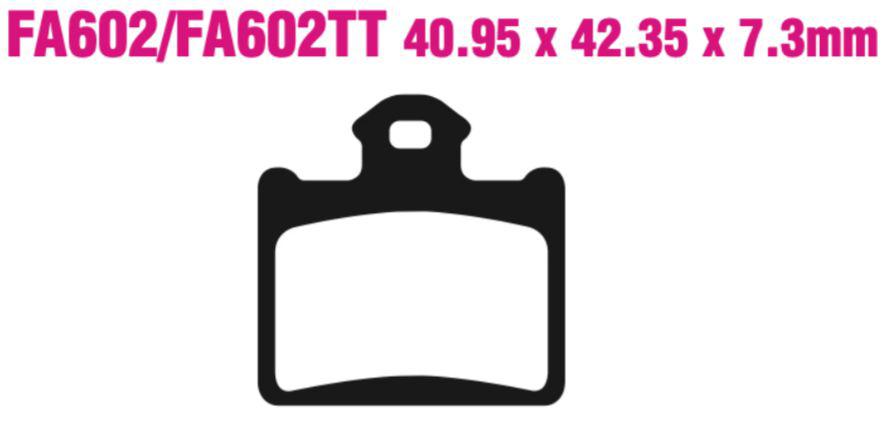 EBC Fa602R Fa Series R Disc Pad Set Rear (8601570) For Husq/KTM/Swm