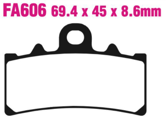 EBC Fa606Hh Double-H Sintered Disc Pad Set Front (8601574) For Bmw/KTM
