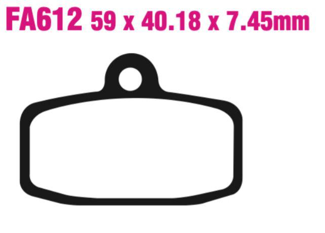 EBC Fa612R Fa Series R Disc Pad Set Front (8601575) For Gas/Husq/KTM/Sher
