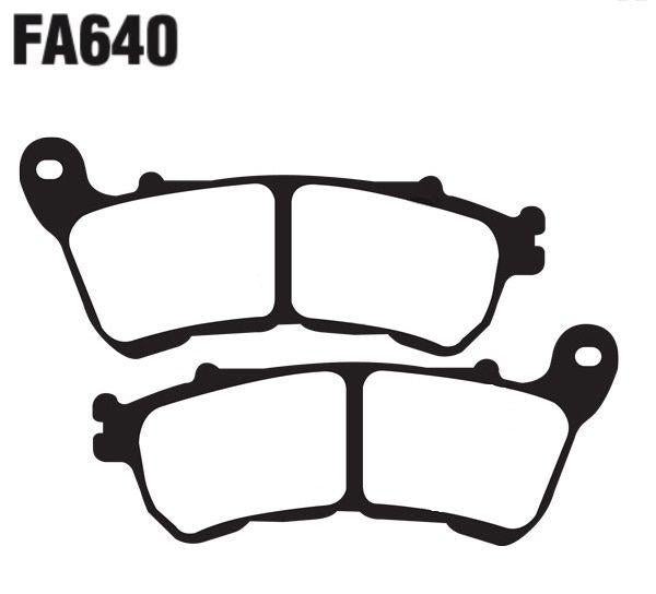 EBC Fa640Hh Double-H Sintered Disc Pad Set Front (8601593) For Harley-Davidson Sportster