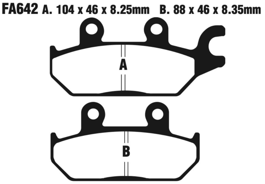 EBC Fa642Tt Carbon Tt Disc Pad Set