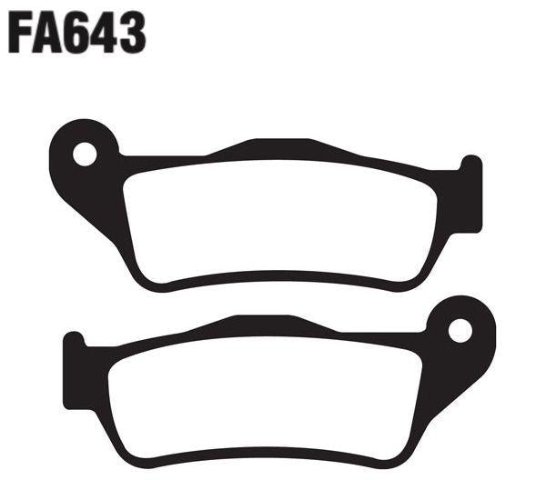 EBC Fa643V Fa Series Vee Disc Pad Set Front (8601598) For Harley-Davidson Street
