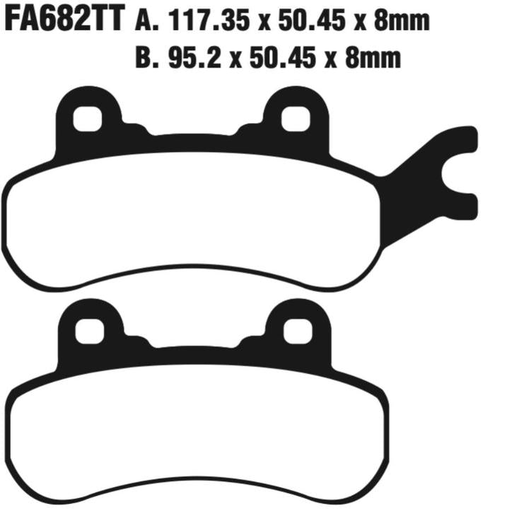 EBC Fa682R Fa Series R Disc Pad Set
