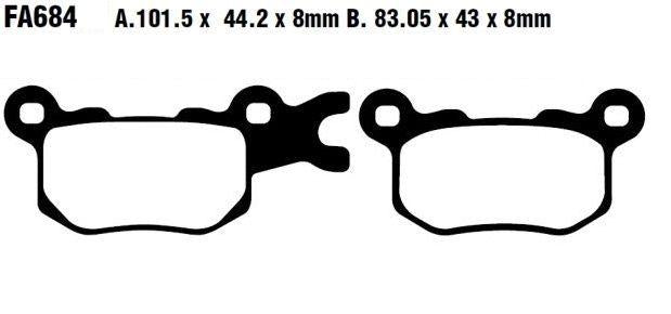 EBC Fa684R Fa Series R Disc Pad Set