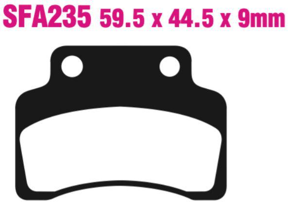 EBC Sfa235 Scooter Disc Pad Set Front (8601673) For Cpi/Gar/Ksr/Kee/Kym/Sachs