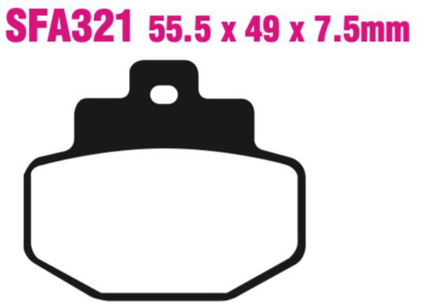 EBC Sfa321 Scooter Disc Pad Set Rear (8601694) For Gilera/Piaggio/Vespa