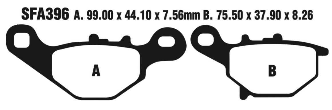 EBC Sfa396 Scooter Disc Pad Set