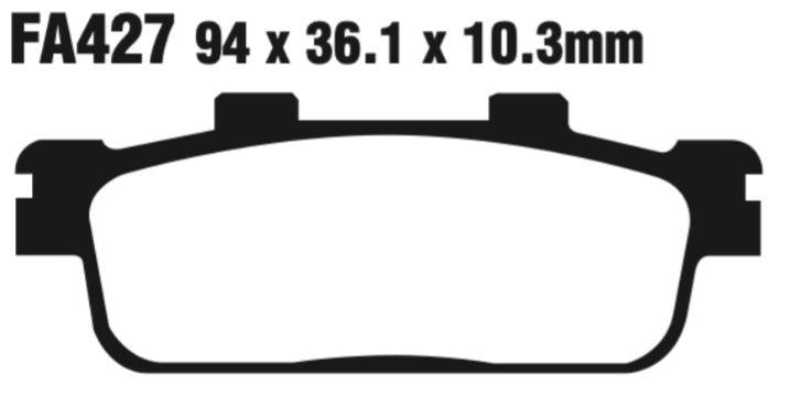 EBC Sfa427 Scooter Disc Pad Set Front (8601723) For Sym/Tgb