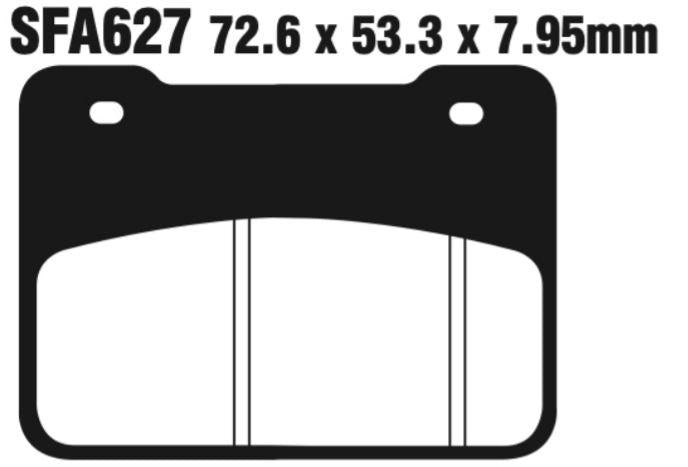 EBC Sfa627 Scooter Disc Pad Set Front (8601733) For Aeon/Sym