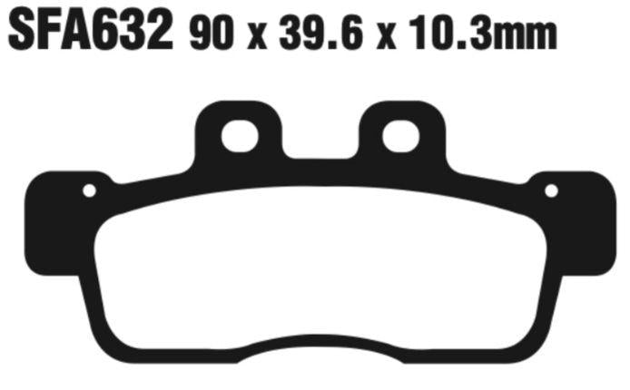 EBC Sfa632 Scooter Disc Pad Set