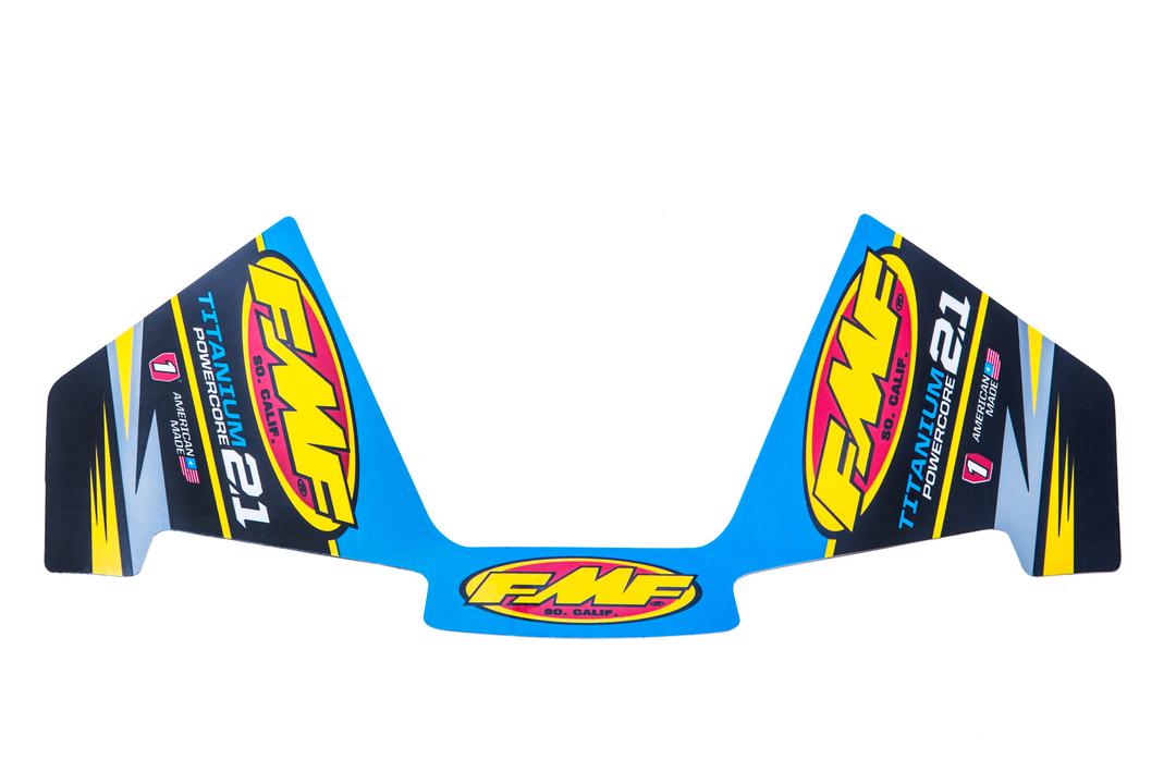 FMF Titanium Powercore 2.1 Mylar Decal Replacement