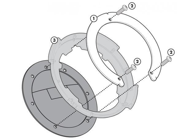 Givi Tanklock Flange 18 Suzuki