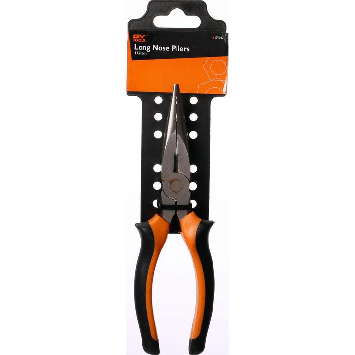 GV Tools Single Long Nose Pliers 175Mm