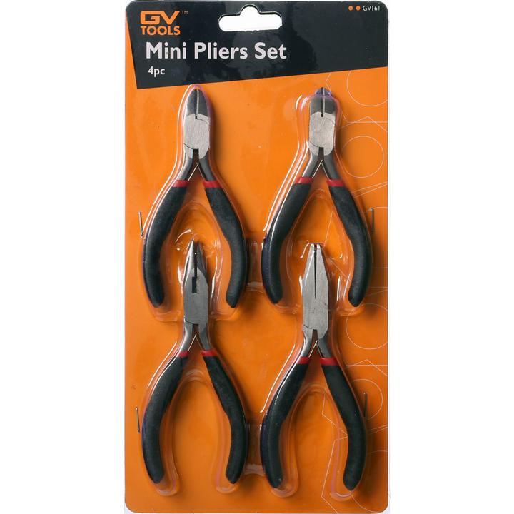 GV Tools Mini Pliers Set 4Pc