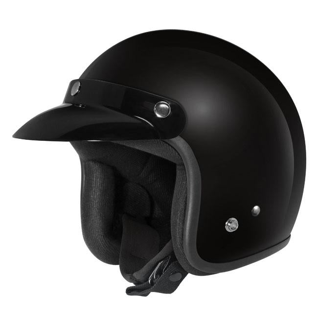 Dririder Base Open Face Helmet Black