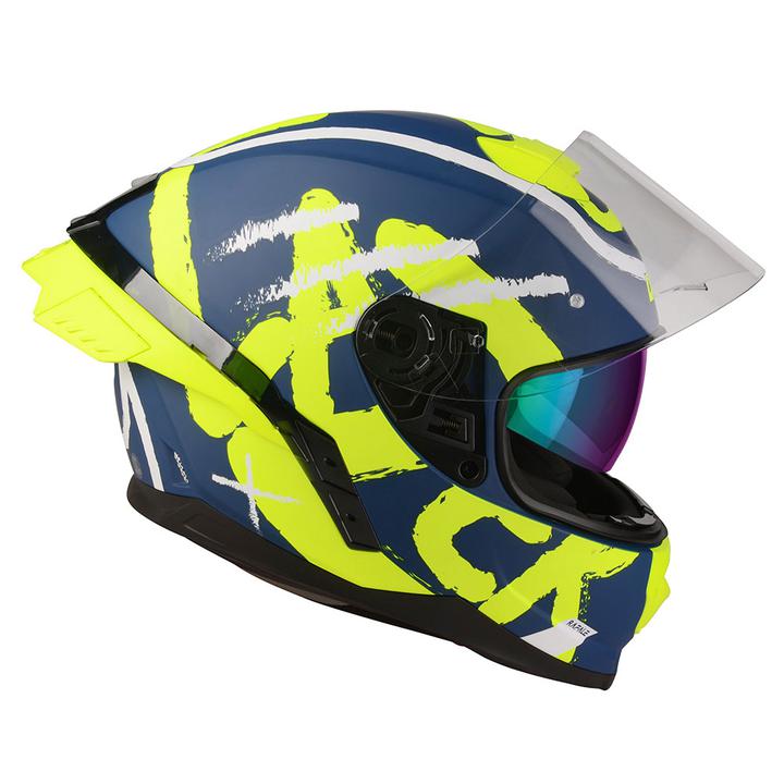 Lazer Rafale Sr Helmet Street Navy Yellow Matt