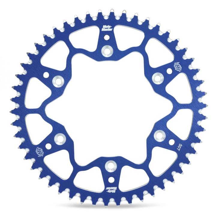 Moto-Master 7075 Series Alu Rear Sprocket (Blue) Fits Yamaha