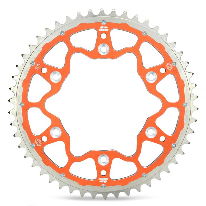 Moto-Master Fusion Series Dual Ring Rear Sprocket (Orange)