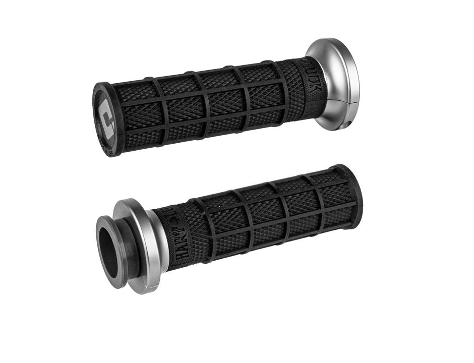 ODI V-Twin Full Waffle Lock On Grip Hart Luck Black/Graph Hd 08+ Tbw
