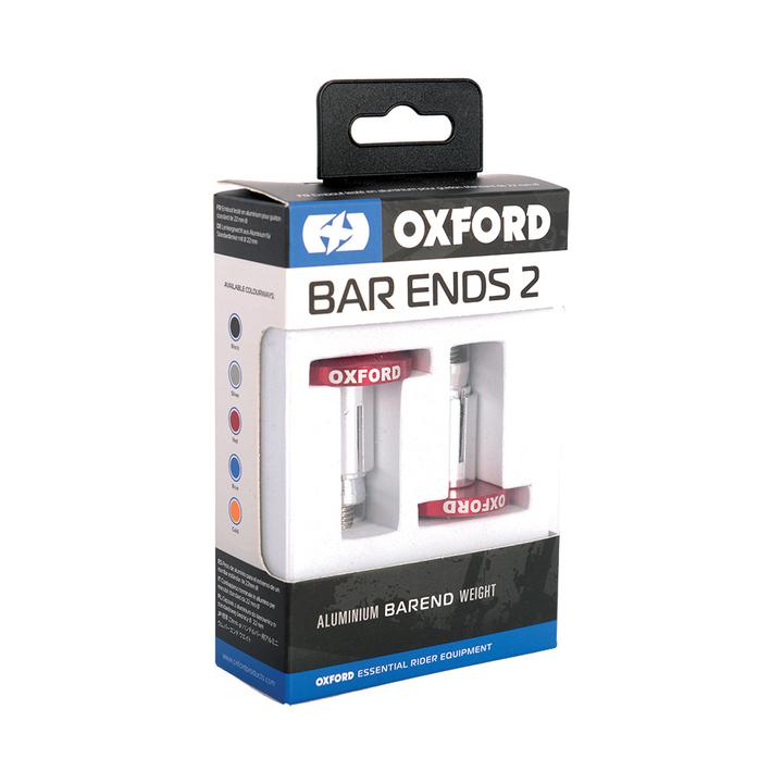 Oxford Handlebar Bar Ends 2 Red