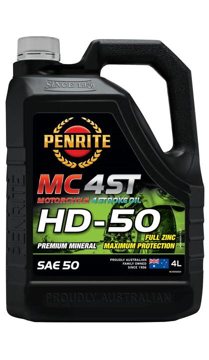 Penrite Mc-4St Hd 50 Mineral Engine Oil 4L