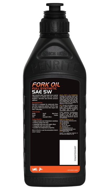 Penrite Motorcycle Fork Oil 5W 1L