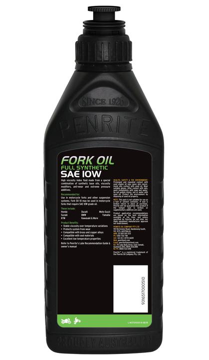 Penrite Motorcycle Fork Oil 10W 1L