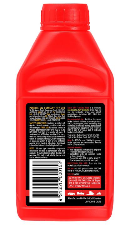 Penrite Dot 4 Brake Fluid