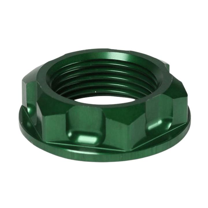 RHK Steering Head Nut Kawasaki KX 125/250 KX 250F KX450F Green