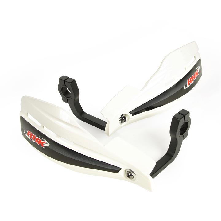 RHK White Xs MX Handguards - Includes Mounting Kit