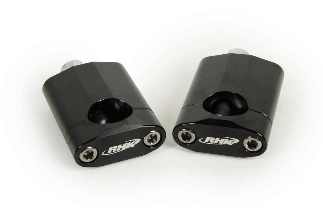 RHK Black 60Mm Universal Tapered 1 1/8 Bar Mounts
