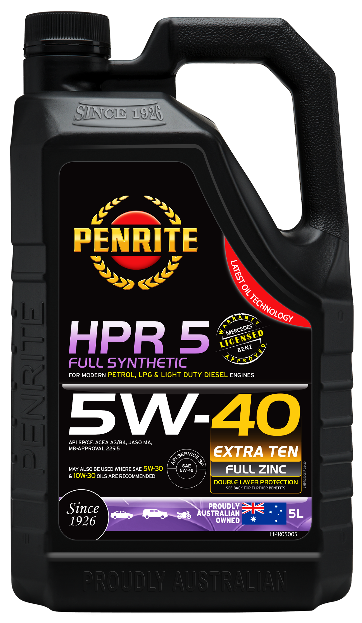 Penrite HPR 5 5W-40 Full Synthetic 5Ltr