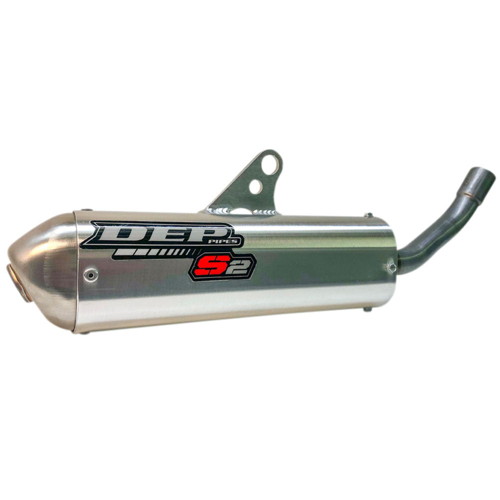 DEP Pipes Gas Gas Silver 2 Stroke Shorty Silencer - EC 250 2021-2022