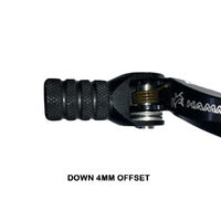 Hammerhead Silver Gear Lever Knurled Tip with Hardware (+5mm)