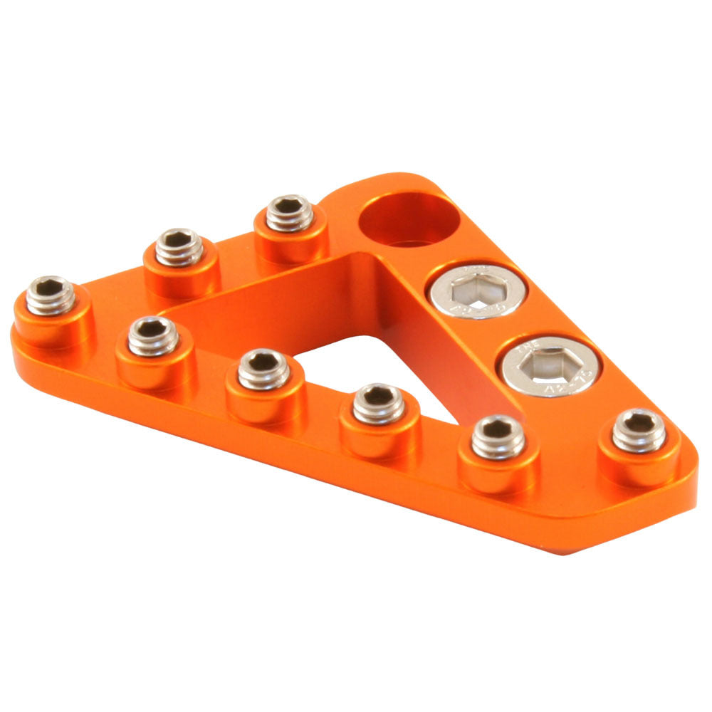 Hammerhead Orange Brake Pedal Large Tip with Hardware