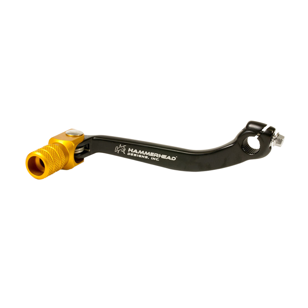 Hammerhead Suzuki Forged Black/Gold Gear Lever Knurled Tip - RMZ 450 2008-On (+0mm)