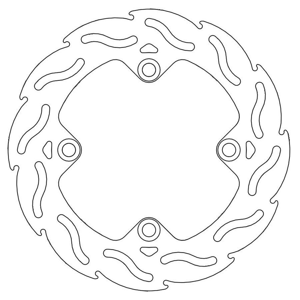 Moto-Master Honda Rear Flame Series Disc (MM-110206)