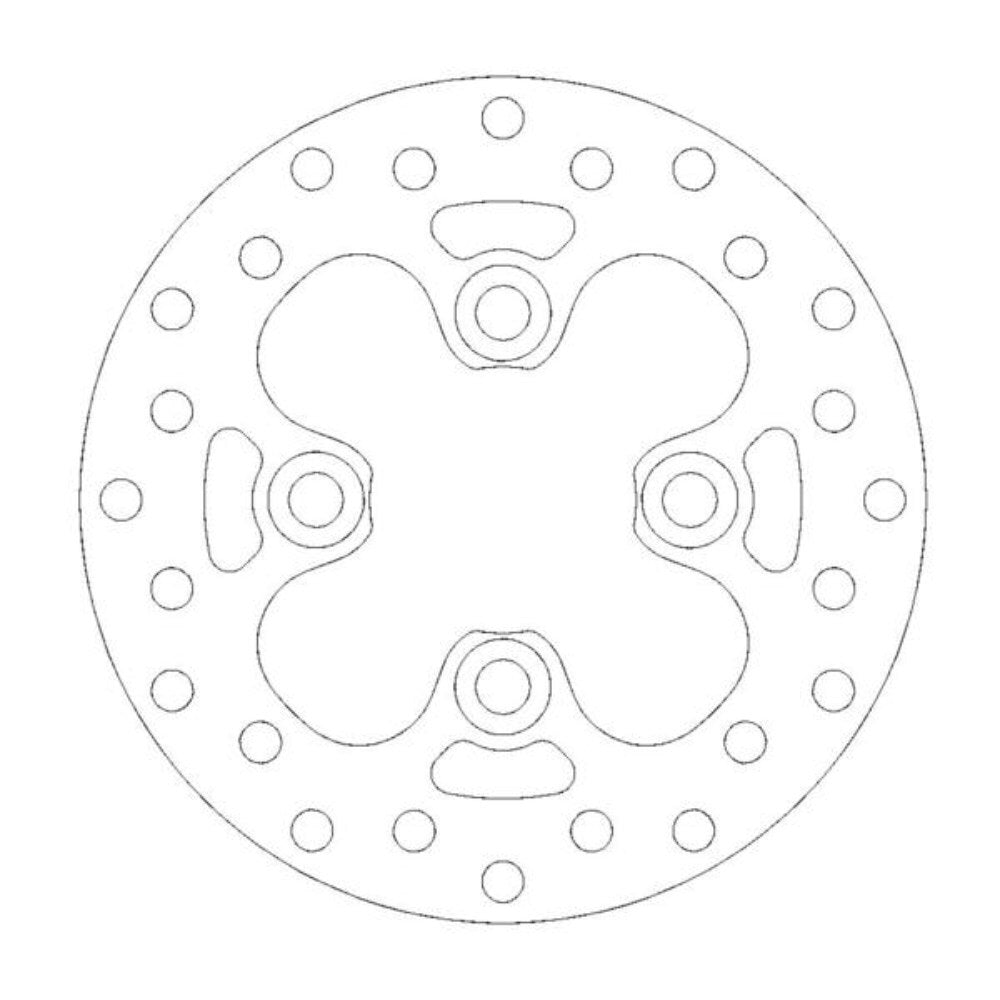 Moto-Master Kawasaki Left Front Round Series Disc KFX 450 R 2008-On