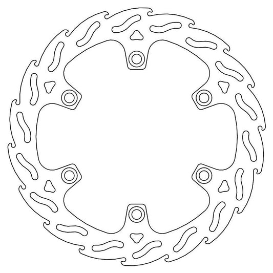 Moto-Master Honda Streetbike Left Front Flame Fixed Disc - VFR 400 R R 1990-1991