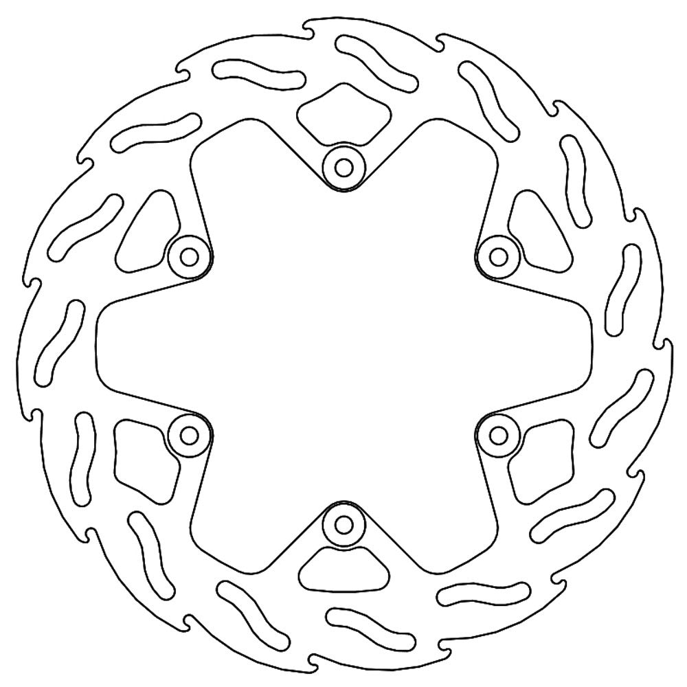 Moto-Master Yamaha 4.4mm Rear Flame Factory Disc (mm-110598)
