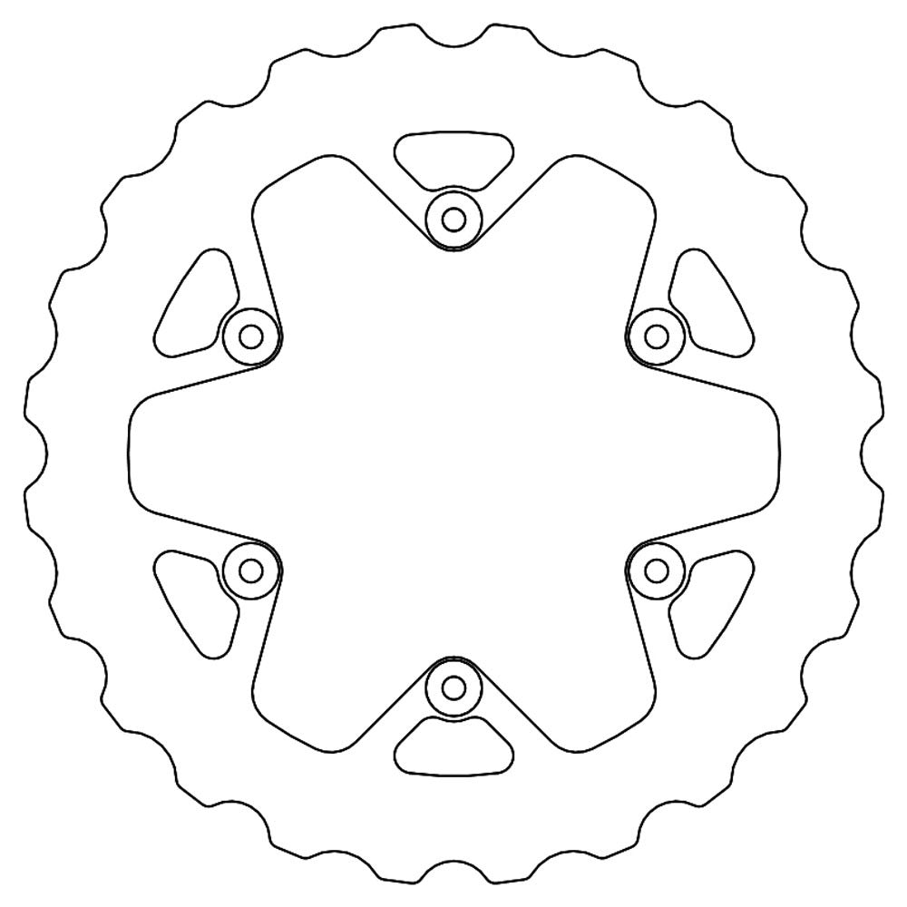Moto-Master Yamaha Rear Mud Solid Disc (MM-110641)