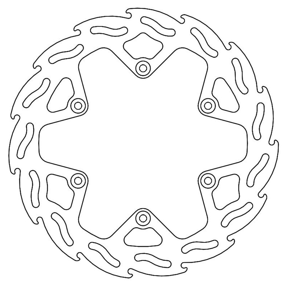 Moto-Master Yamaha Rear Flame Series Disc (MM-110831)