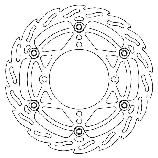 Moto-Master Kawasaki 270mm Front Flame Floating Disc (MM-112084)