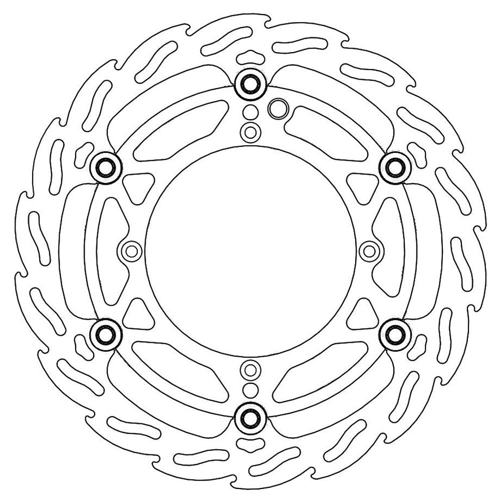 Moto-Master Husqvarna 270mm Front Flame Floating Disc (MM-112089)