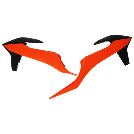 Rtech KTM 125 XC-W 2020-2021 OE Orange/Black (2020) Radiator Shrouds