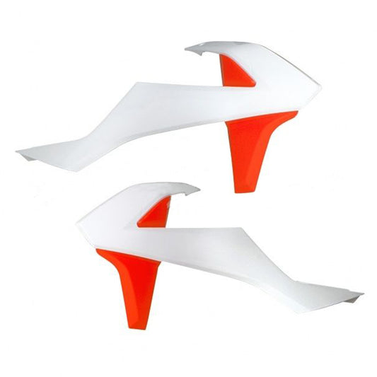 Rtech KTM 65 SX 2016-2021 OE White/Orange (2019-2021) Radiator Shrouds